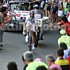 Andy Schleck im weissen Trikot des besten Jungfahrers bei der 13. Etappe des  Giro d'Italia 2007